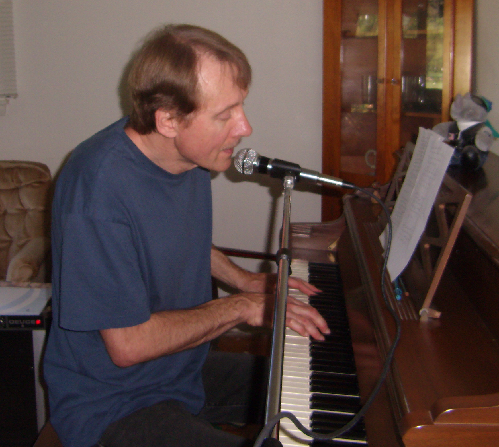 Rick at work in his home studio