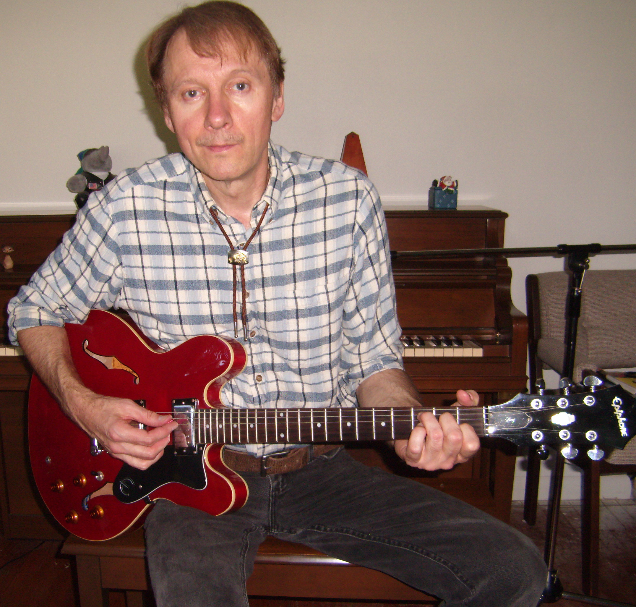 Rick at work in his home studio