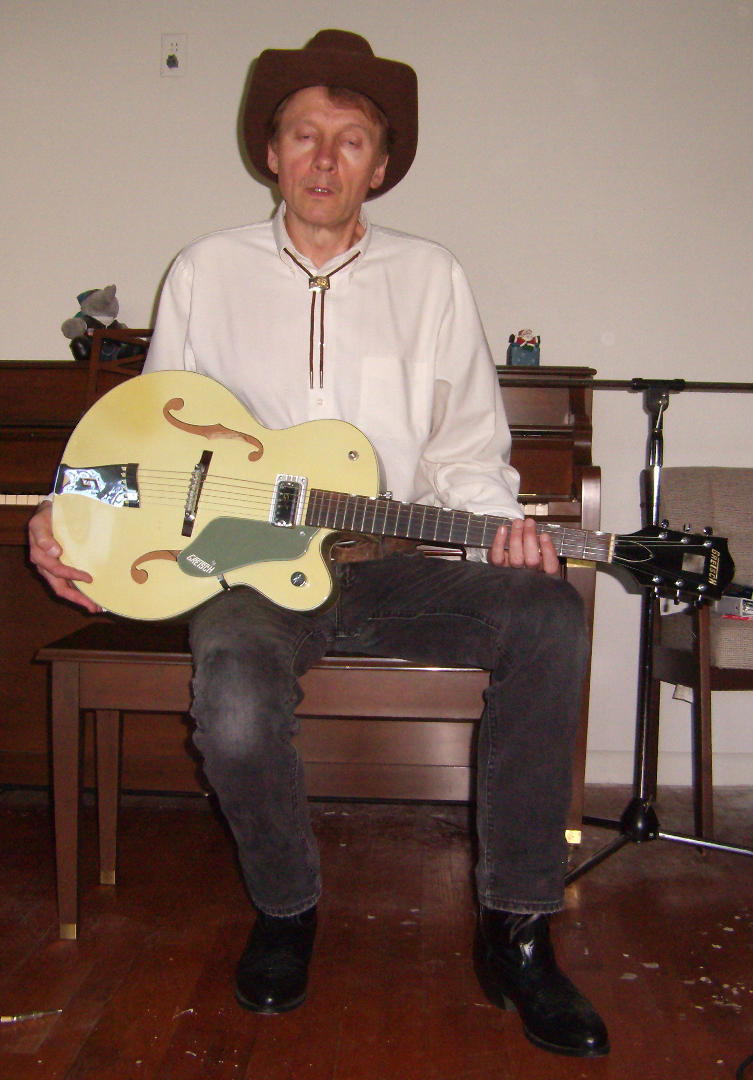Rick at work in his home studio